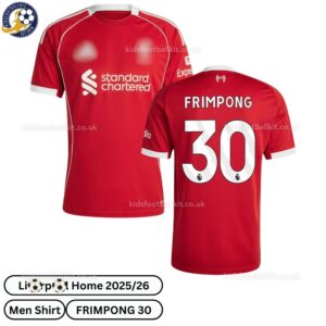 Lvr^_^pooI FRIMPONG 30 Home 25 26 Men Football Shirt- overview